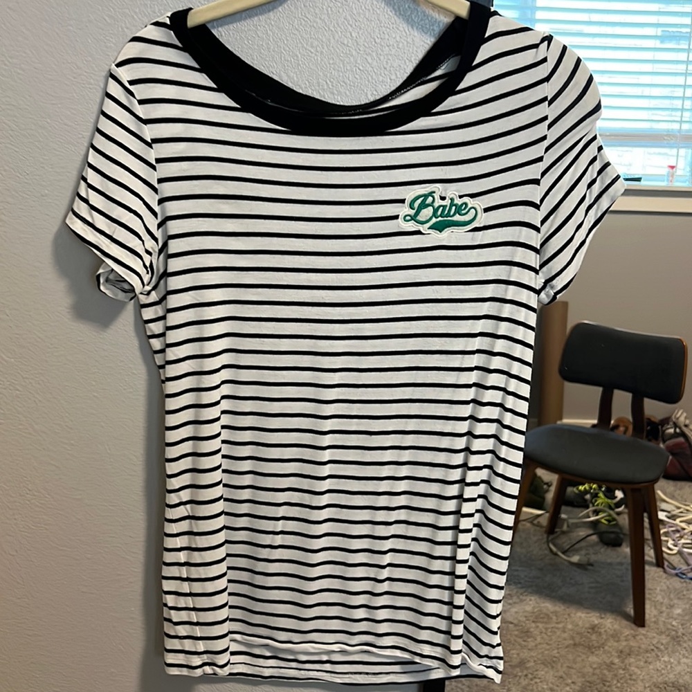 American eagle size S baby striped tshirt